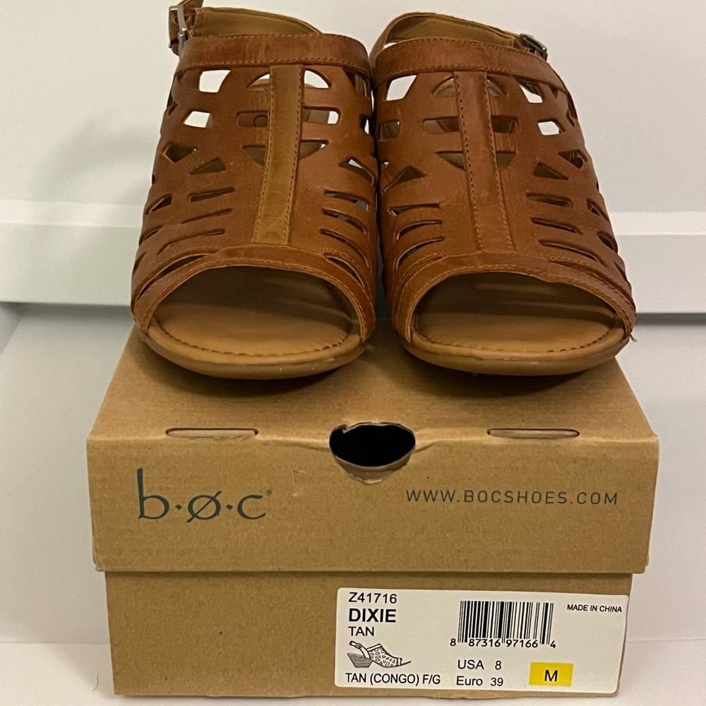 b.o.c. Brown / Tan Cutout Sandals